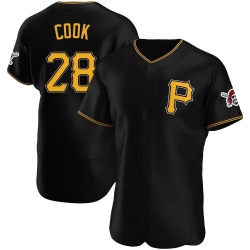 Billy Cook Pittsburgh Pirates Men's Authentic Alternate Jersey - Black