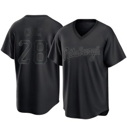 Billy Cook Pittsburgh Pirates Men's Replica Pitch Fashion Jersey - Black