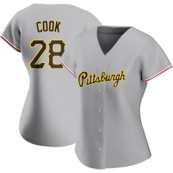 Billy Cook Pittsburgh Pirates Women's Authentic Road Jersey - Gray