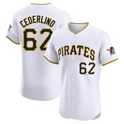 Blake Cederlind Pittsburgh Pirates Men's Elite Home Jersey - White