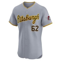 Blake Cederlind Pittsburgh Pirates Men's Elite Road Jersey - Gray