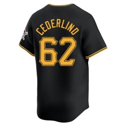 Blake Cederlind Pittsburgh Pirates Men's Limited Alternate Jersey - Black