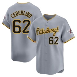 Blake Cederlind Pittsburgh Pirates Men's Limited Away Jersey - Gray