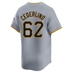 Blake Cederlind Pittsburgh Pirates Men's Limited Away Jersey - Gray