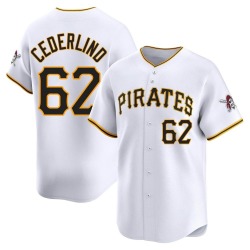 Blake Cederlind Pittsburgh Pirates Men's Limited Home Jersey - White