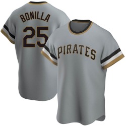 Bobby Bonilla Pittsburgh Pirates Men's Replica Road Cooperstown Collection Jersey - Gray