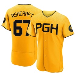 Braxton Ashcraft Pittsburgh Pirates Men's Authentic 2023 City Connect Jersey - Gold