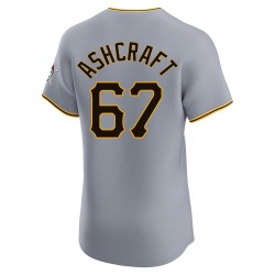 Braxton Ashcraft Pittsburgh Pirates Men's Elite Road Jersey - Gray