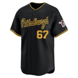 Braxton Ashcraft Pittsburgh Pirates Men's Limited Alternate Jersey - Black