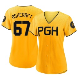 Braxton Ashcraft Pittsburgh Pirates Women's Authentic 2023 City Connect Jersey - Gold