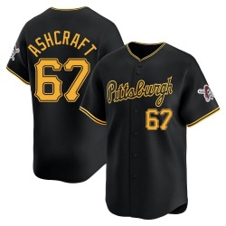 Braxton Ashcraft Pittsburgh Pirates Youth Limited Alternate Jersey - Black