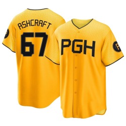 Braxton Ashcraft Pittsburgh Pirates Youth Replica 2023 City Connect Jersey - Gold