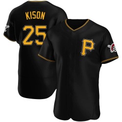 Bruce Kison Pittsburgh Pirates Men's Authentic Alternate Jersey - Black