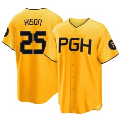 Bruce Kison Pittsburgh Pirates Men's Replica 2023 City Connect Jersey - Gold