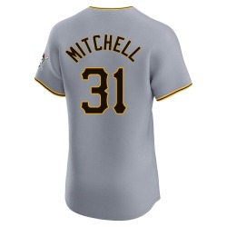 Cal Mitchell Pittsburgh Pirates Men's Elite Road Jersey - Gray