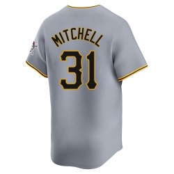 Cal Mitchell Pittsburgh Pirates Men's Limited Away Jersey - Gray