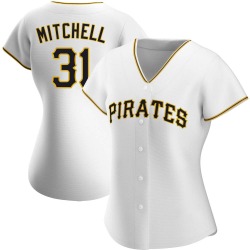 Cal Mitchell Pittsburgh Pirates Women's Authentic Home Jersey - White