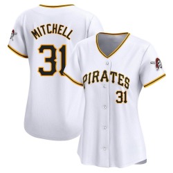 Cal Mitchell Pittsburgh Pirates Women's Limited Home Jersey - White