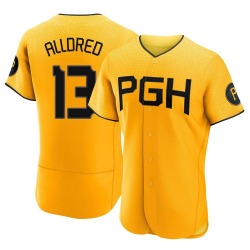 Cameron Alldred Pittsburgh Pirates Men's Authentic 2023 City Connect Jersey - Gold