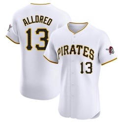 Cameron Alldred Pittsburgh Pirates Men's Elite Home Jersey - White