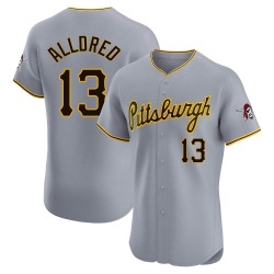 Cameron Alldred Pittsburgh Pirates Men's Elite Road Jersey - Gray