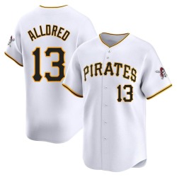 Cameron Alldred Pittsburgh Pirates Men's Limited Home Jersey - White