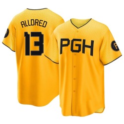 Cameron Alldred Pittsburgh Pirates Men's Replica 2023 City Connect Jersey - Gold