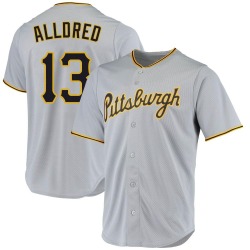 Cameron Alldred Pittsburgh Pirates Men's Replica Road Jersey - Gray