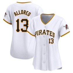 Cameron Alldred Pittsburgh Pirates Women's Limited Home Jersey - White