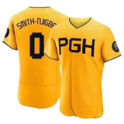 Canaan Smith-Njigba Pittsburgh Pirates Men's Authentic 2023 City Connect Jersey - Gold