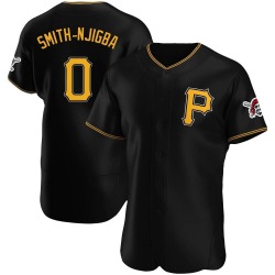 Canaan Smith-Njigba Pittsburgh Pirates Men's Authentic Alternate Jersey - Black