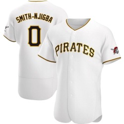 Canaan Smith-Njigba Pittsburgh Pirates Men's Authentic Home Jersey - White