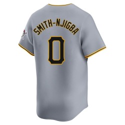 Canaan Smith-Njigba Pittsburgh Pirates Men's Limited Away Jersey - Gray