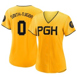 Canaan Smith-Njigba Pittsburgh Pirates Women's Authentic 2023 City Connect Jersey - Gold