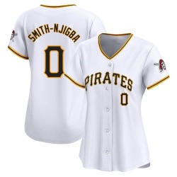 Canaan Smith-Njigba Pittsburgh Pirates Women's Limited Home Jersey - White