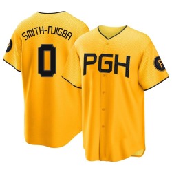 Canaan Smith-Njigba Pittsburgh Pirates Youth Replica 2023 City Connect Jersey - Gold