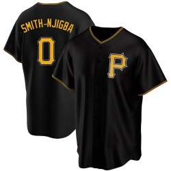 Canaan Smith-Njigba Pittsburgh Pirates Youth Replica Alternate Jersey - Black