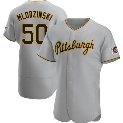 Carmen Mlodzinski Pittsburgh Pirates Men's Authentic Road Jersey - Gray