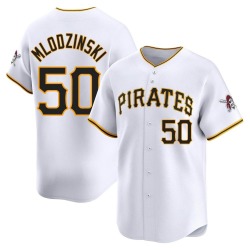 Carmen Mlodzinski Pittsburgh Pirates Men's Limited Home Jersey - White