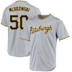 Carmen Mlodzinski Pittsburgh Pirates Men's Replica Road Jersey - Gray