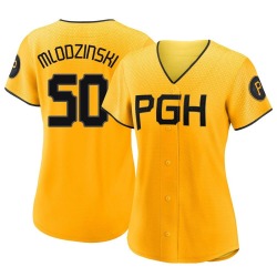 Carmen Mlodzinski Pittsburgh Pirates Women's Authentic 2023 City Connect Jersey - Gold