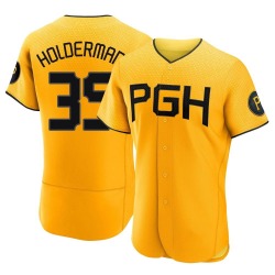 Colin Holderman Pittsburgh Pirates Men's Authentic 2023 City Connect Jersey - Gold