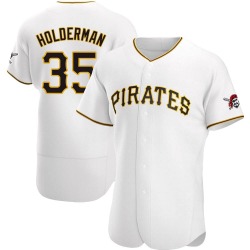 Colin Holderman Pittsburgh Pirates Men's Authentic Home Jersey - White