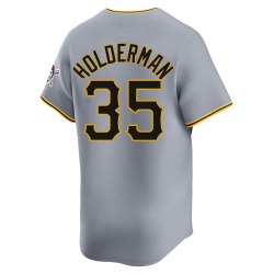 Colin Holderman Pittsburgh Pirates Men's Limited Away Jersey - Gray