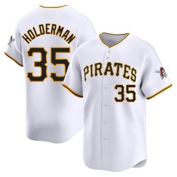 Colin Holderman Pittsburgh Pirates Men's Limited Home Jersey - White