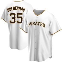 Colin Holderman Pittsburgh Pirates Men's Replica Home Jersey - White