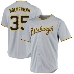 Colin Holderman Pittsburgh Pirates Men's Replica Road Jersey - Gray