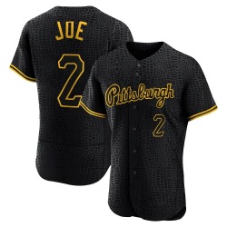 Connor Joe Pittsburgh Pirates Men's Authentic Snake Skin City Jersey - Black