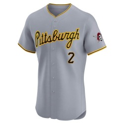 Connor Joe Pittsburgh Pirates Men's Elite Road Jersey - Gray