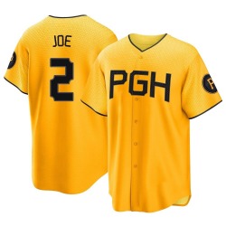 Connor Joe Pittsburgh Pirates Men's Replica 2023 City Connect Jersey - Gold